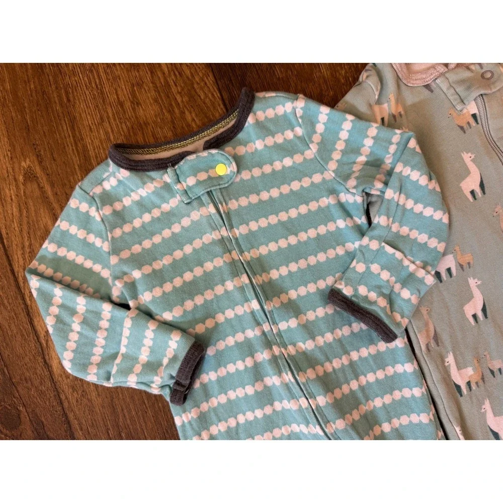 Baby Boy Sleepers 0/3 Months Sleep & Play Zipper Clothes Cloud Island Lot Bundle